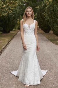 Taffeta and Lace Wedding Gowns _Romantica_Kitty front view