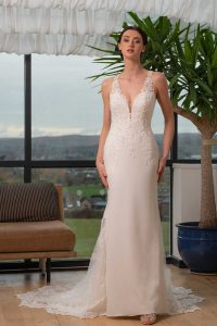 Taffeta and Lace Wedding Gowns from House of Nicholas Style3033