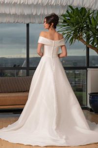 Taffeta and Lace Wedding Gowns from House of Nicholas Style3106