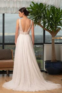 Taffeta and Lace Wedding Gowns from House of Nicholas Style3125