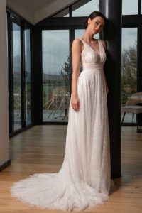 Taffeta and Lace Wedding Gowns from House of Nicholas Style3125