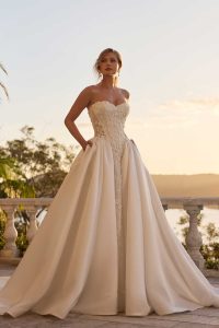 Taffeta and Lace Wedding Gowns Sophia Tolli 3235 Tiffany