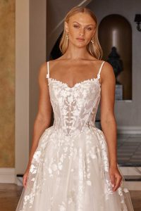 Taffeta and Lace Gloucester Wedding Gowns Madi Lane Ozana