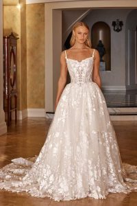 Taffeta and Lace Gloucester Wedding Gowns Madi Lane Ozana