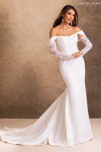 Taffeta and Lace Wedding Dresses by Rachel Allan RB2257