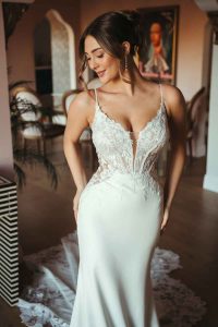 Taffeta and Lace Wedding Gowns Gloucester Stella York SY8340