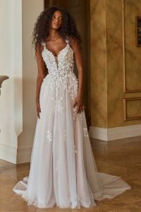Taffeta and Lace Wedding Gowns Madi Lane Olenna