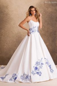 Taffeta and Lace Wedding Gowns by Rachel Allan RB4254