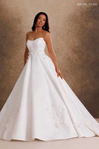 Taffeta and Lace Wedding Gowns by Rachel Allan RB4254