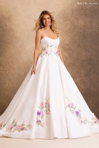 Taffeta and Lace Wedding Gowns by Rachel Allan RB4254